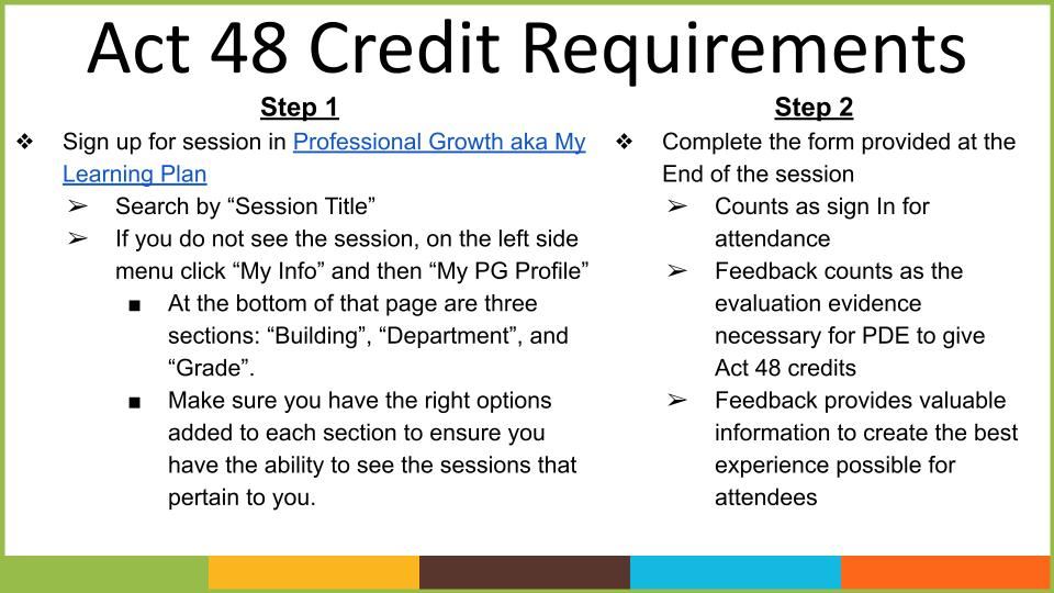 Act 48 credit requirements